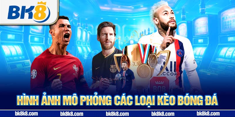 Hình ảnh mô phỏng các loại kèo bóng đá