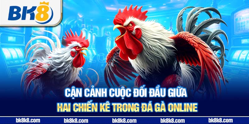Cận cảnh cuộc đối đầu giữa hai chiến kê trong đá gà online
